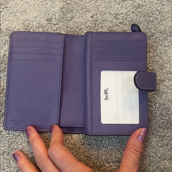 Coach Lavender Leather Wallet - Picture 4 of 5